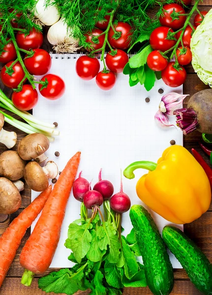Красивий фон здорового органічного харчування — стокове фото