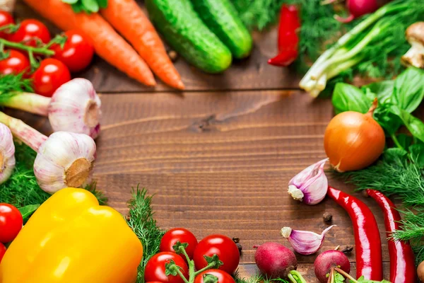 Vacker bakgrund hälsosam ekologisk mat — Stockfoto