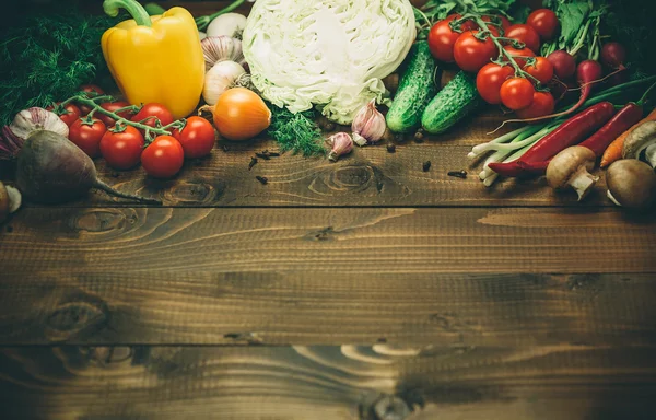 Vacker bakgrund hälsosam ekologisk mat — Stockfoto