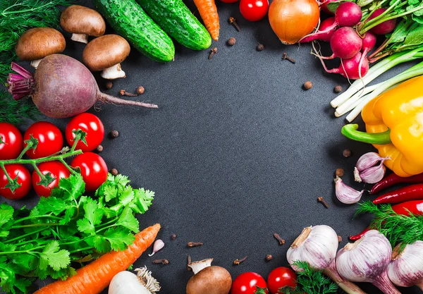 Krásné pozadí zdravé organické stravování — Stock fotografie