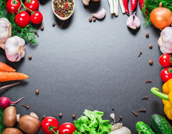 Schöner Hintergrund gesunde biologische Ernährung — Stockfoto