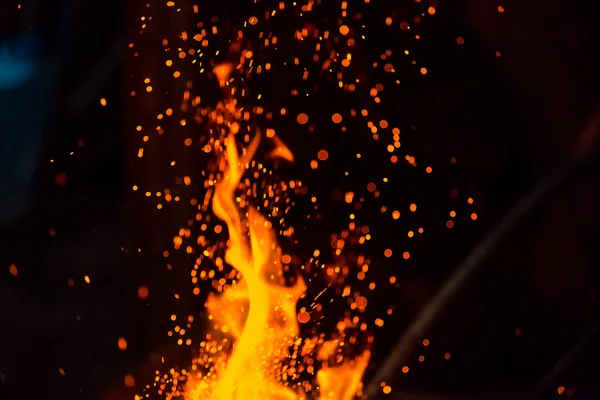 Sparks from the flame — Stock Photo, Image