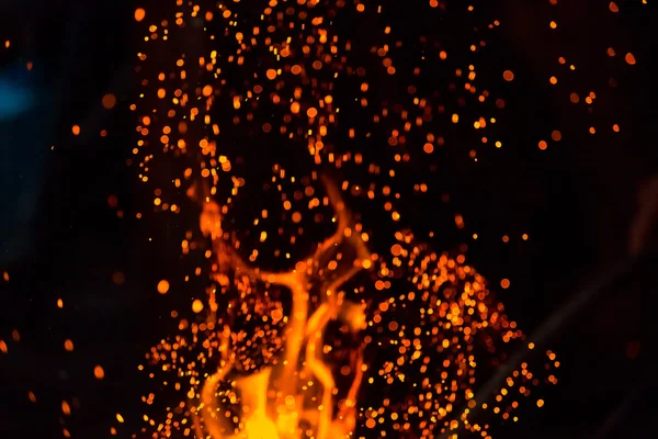 Centelhas da chama — Fotografia de Stock