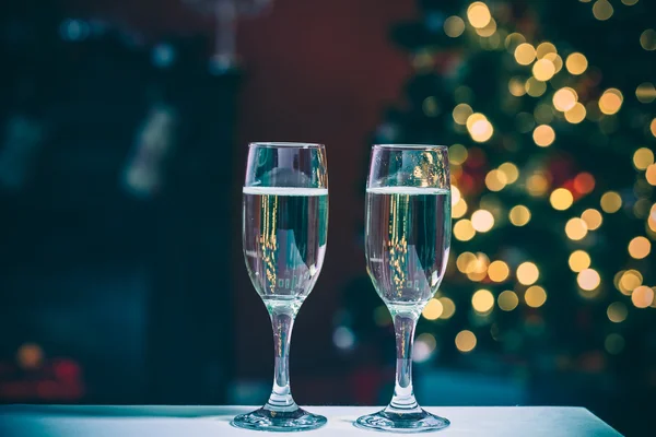 Two champagne glasses — Stock Photo, Image