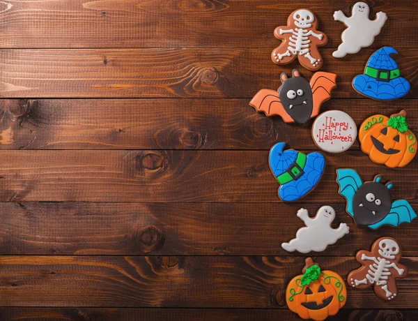 Halloween cookies on table — Stock Photo, Image