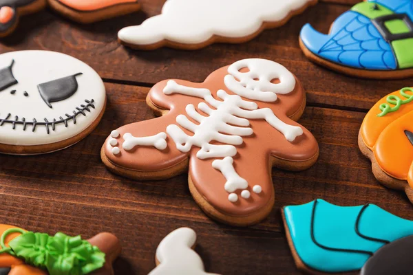 Halloween cookies on table — Stock Photo, Image