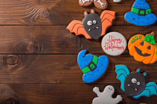 Halloween cookies on table — Stock Photo, Image