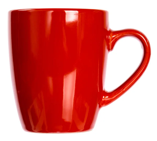 Leuchtend rote Tasse — Stockfoto