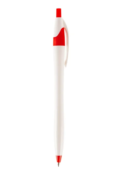 Červené a bílé pero — Stock fotografie
