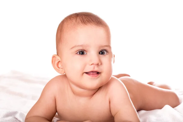 Adorable bebé con ojos azules — Foto de Stock