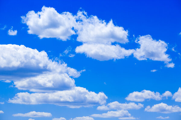 Clouds in the blue sky