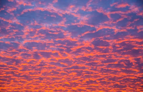 Orangefarbener Abendhimmel — Stockfoto