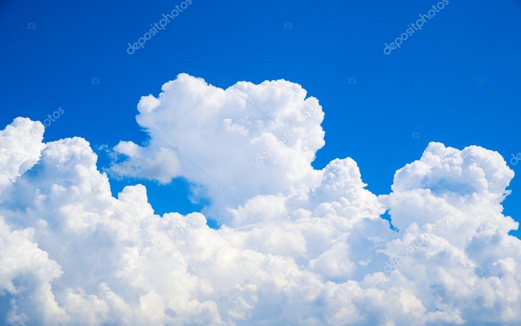 Clouds in the blue sky