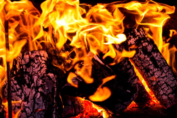 Burning fire flame — Stock Photo, Image