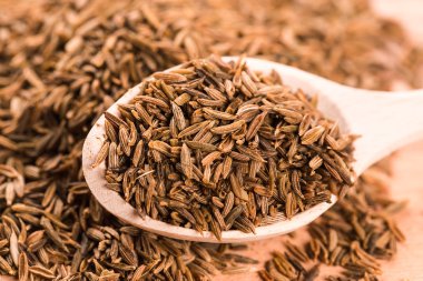 Close-up of cumin seeds clipart