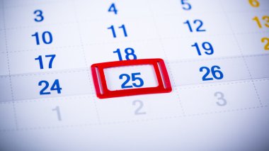 Tonda takvim sayfası