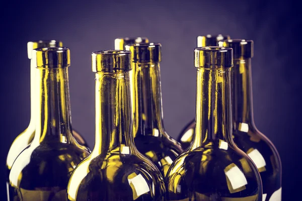 Empty bottles of wine — Stock Photo, Image