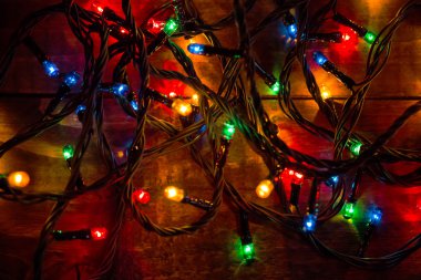 Noel çelengi ışıkları