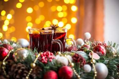 Noel sıcak sıcak sıcak şarap