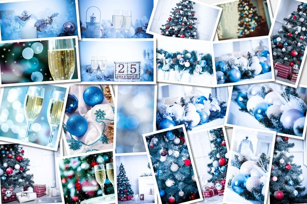 Christmas Holiday Collage — Stockfoto