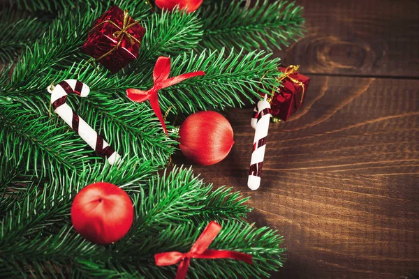 Ingericht takken van kerstboom — Stockfoto
