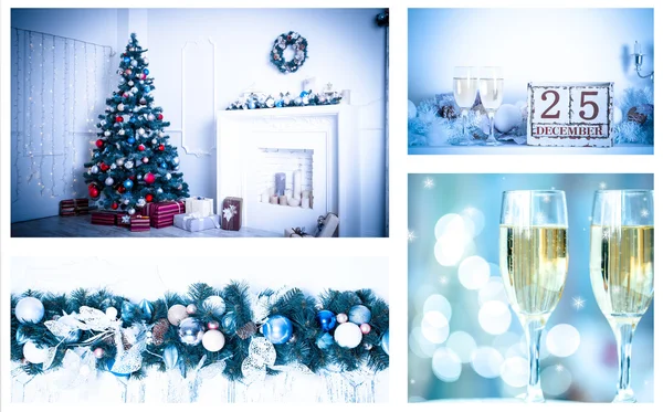 Collage navideño — Foto de Stock