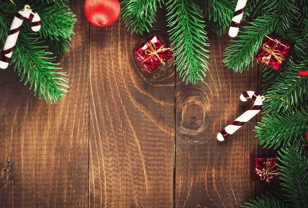 Ramos decorados da árvore de Natal — Fotografia de Stock