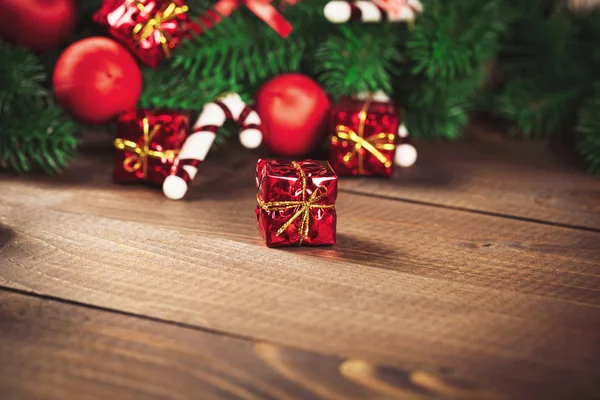 Ingericht takken van kerstboom — Stockfoto