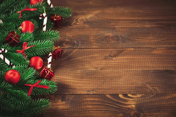 Zdobené větve vánočního stromu — Stock fotografie