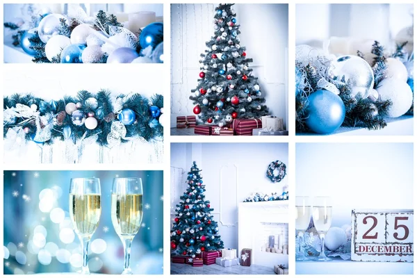 Christmas Holiday Collage — Stockfoto