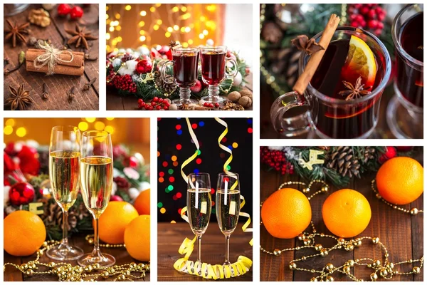 Christmas Holiday Collage — Stockfoto