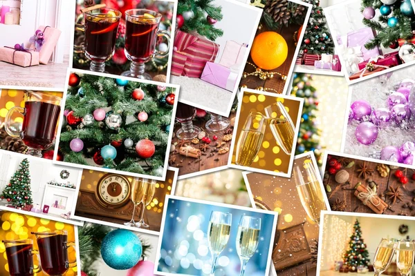 Christmas Holiday Collage — Stockfoto