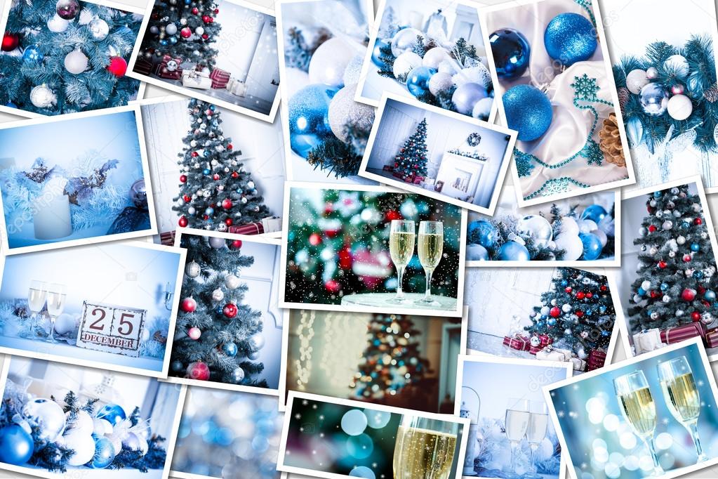 Christmas Collage Christmas Photos Decor Stock Photo by ©sinenkiy 626995296