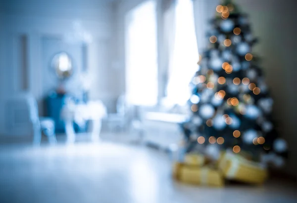 Wohnzimmer mit Weihnachtsbaum — Stockfoto