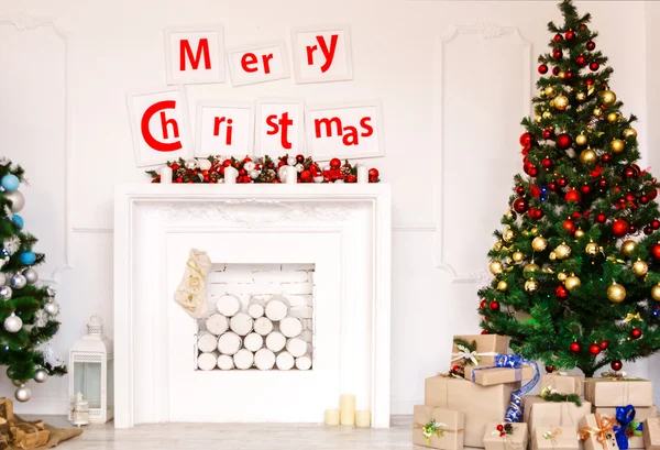 Weihnachten im Wohnzimmer — Stockfoto