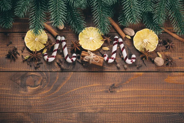 Vánoční výzdoba potravin — Stock fotografie