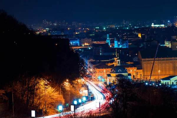 Kijev város éjjel — Stock Fotó