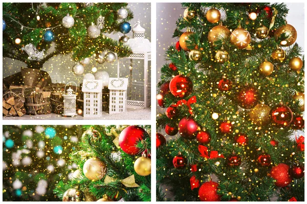 Christmas holiday collage — Stock Photo, Image