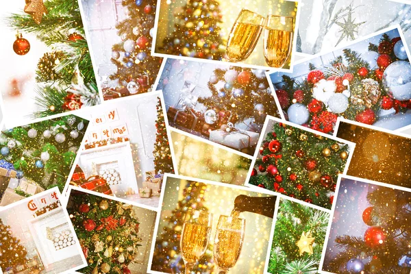 Collage navideño — Foto de Stock