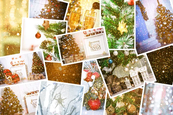 Christmas Holiday Collage — Stockfoto