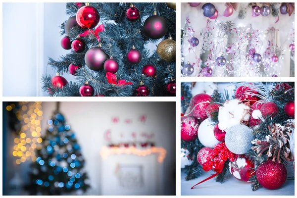 Christmas holiday collage — Stock Photo, Image