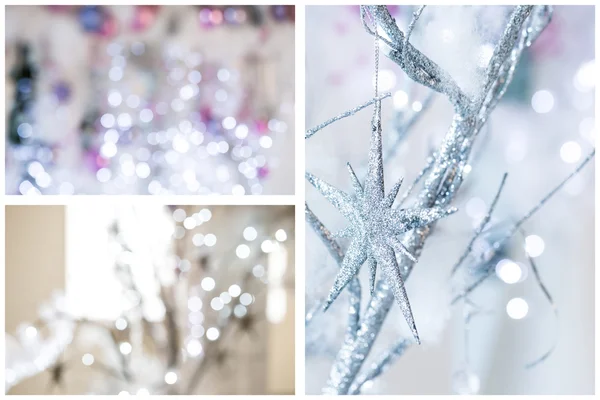 Christmas decorations collage — Stock Photo, Image