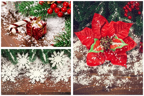 Christmas Holiday Collage — Stockfoto