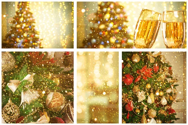 Collage décorations de Noël — Photo