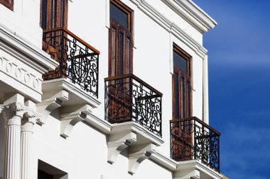 Metal balkon görünümü