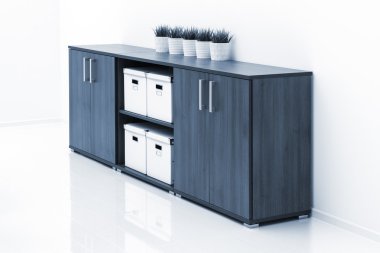 Kabine bir beyaz duvara