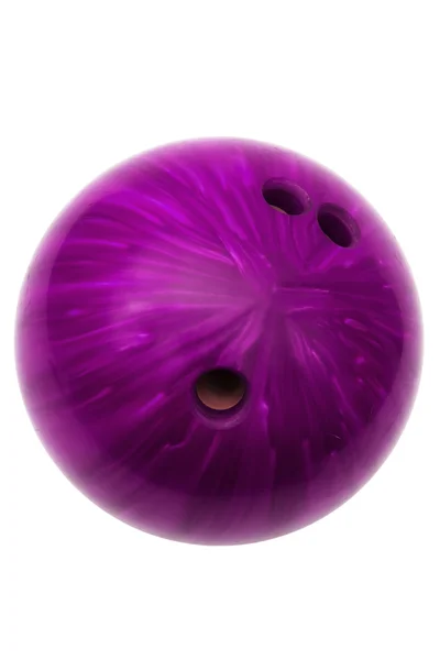 Violet ball game in bowling — Stock Photo, Image