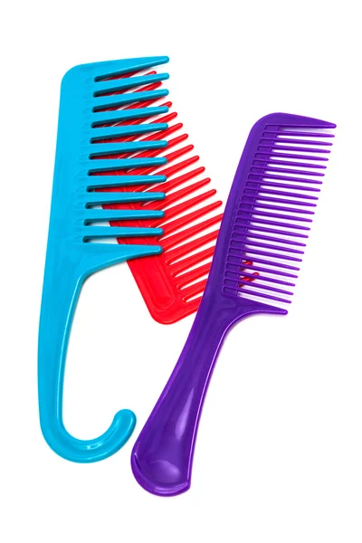 Three plastic combs — Stock Photo, Image