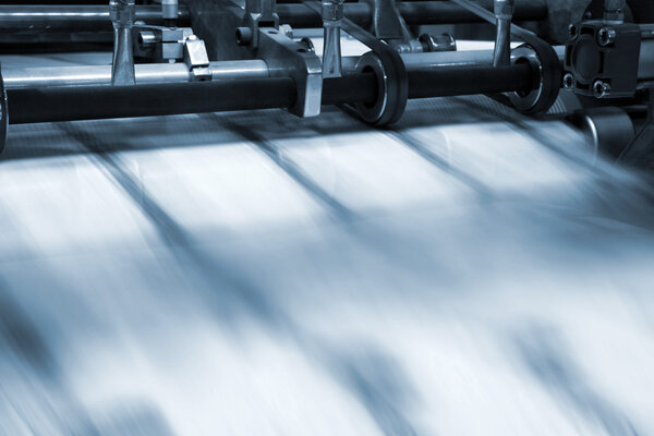 view of printing process