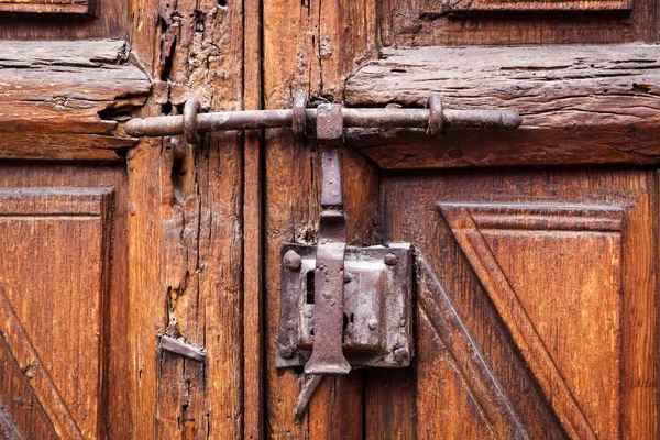 Porta fechada na fechadura — Fotografia de Stock